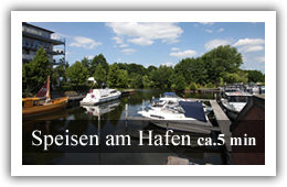 Speisen beim Skipper im Yachthafen (in nur 5 Minuten zu Fuß zu erreichen)